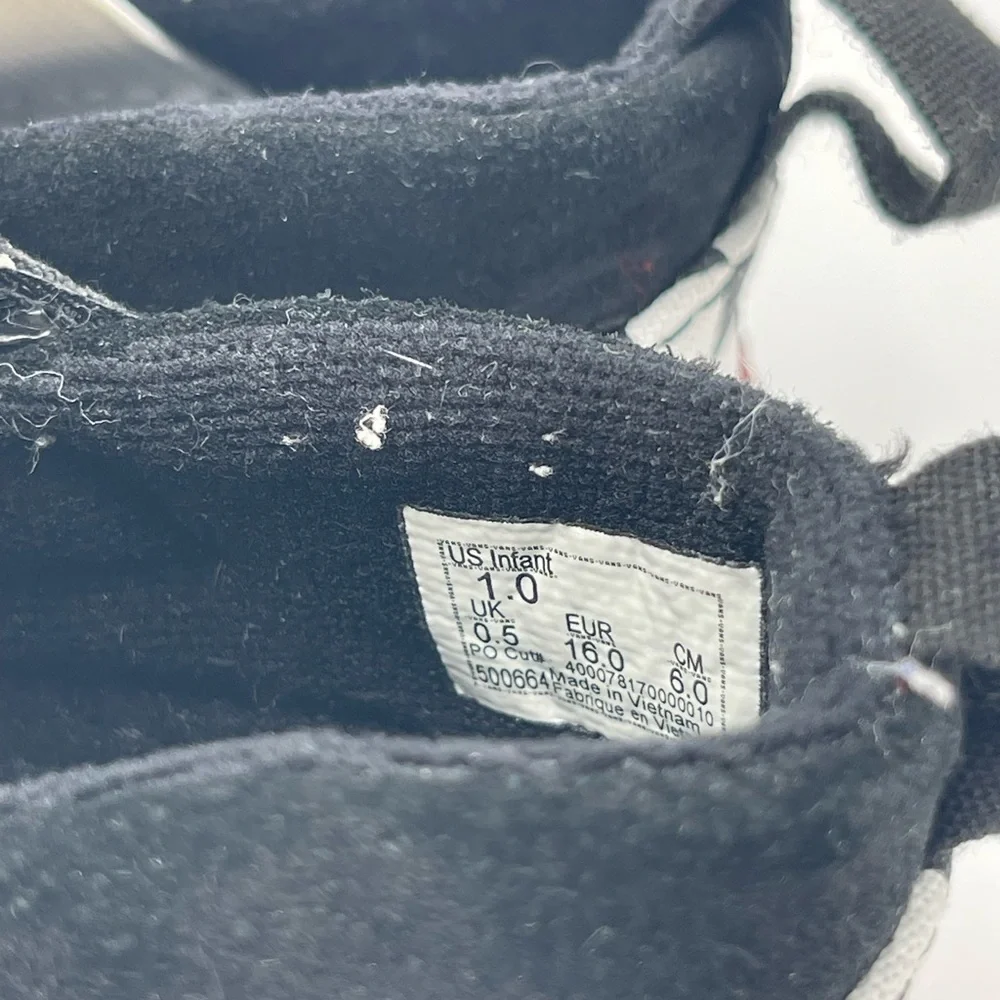 Vans Baby Checkerboard Slip-On Shoes Black & White